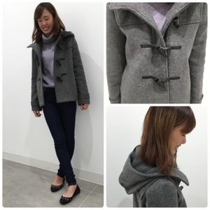 GU Duffle Coat Gray Japanese Brand